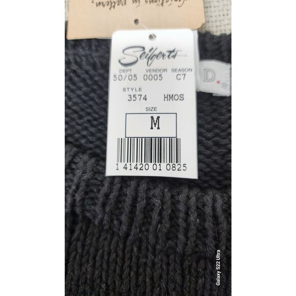 NWT Claudia D VTG Diamond Patchwork Color Block Knit Oversized Sweater W Med - Picture 9 of 14